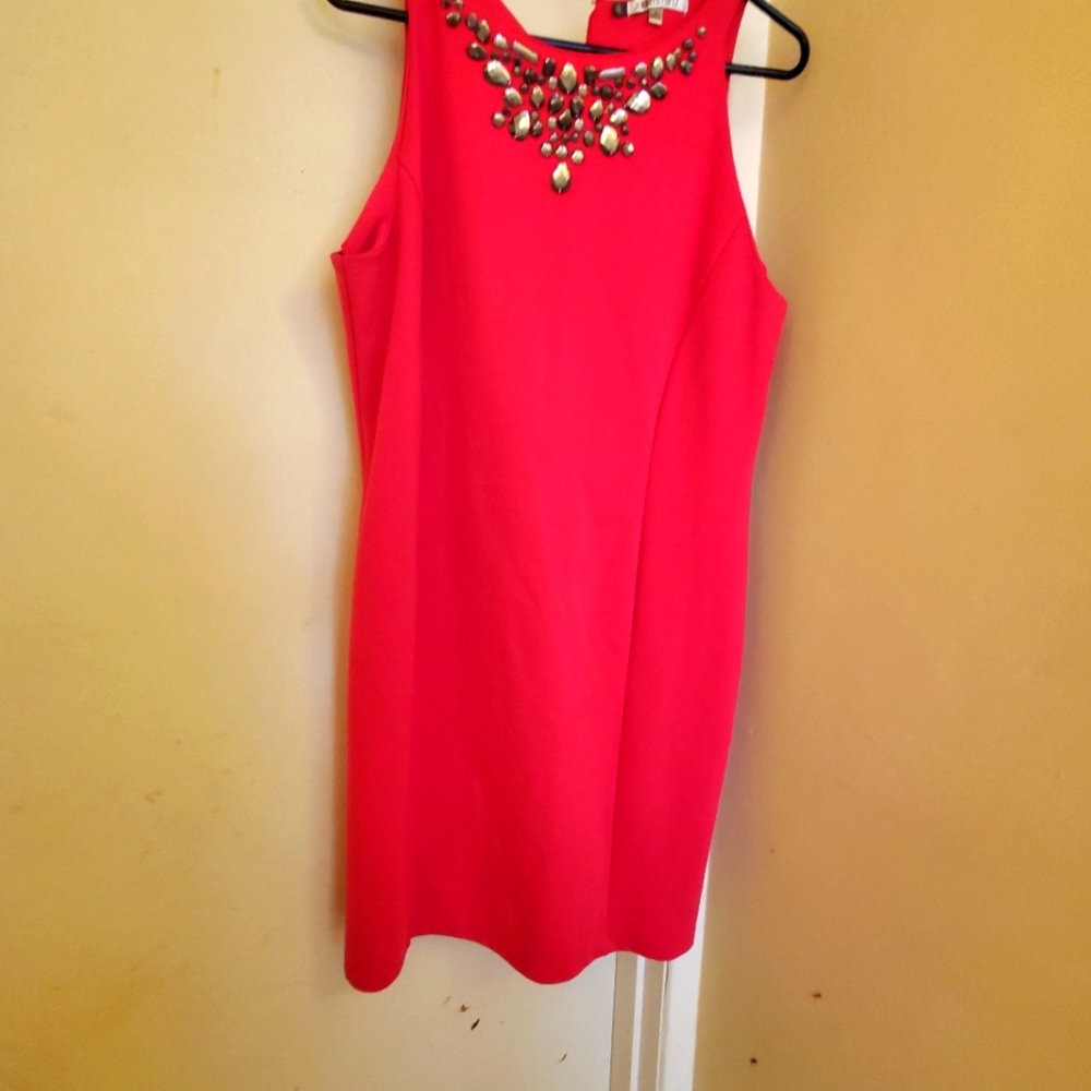 Hot pink party dress
